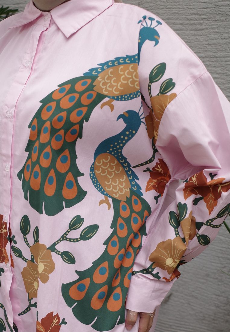 NONAETAL Andromeda Peafowl Shirt Long Sleeve