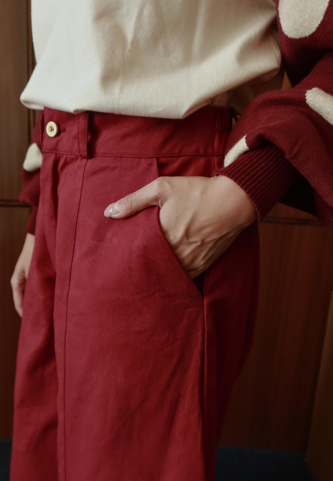 NONAETAL Magnolia Long Barrel Pants