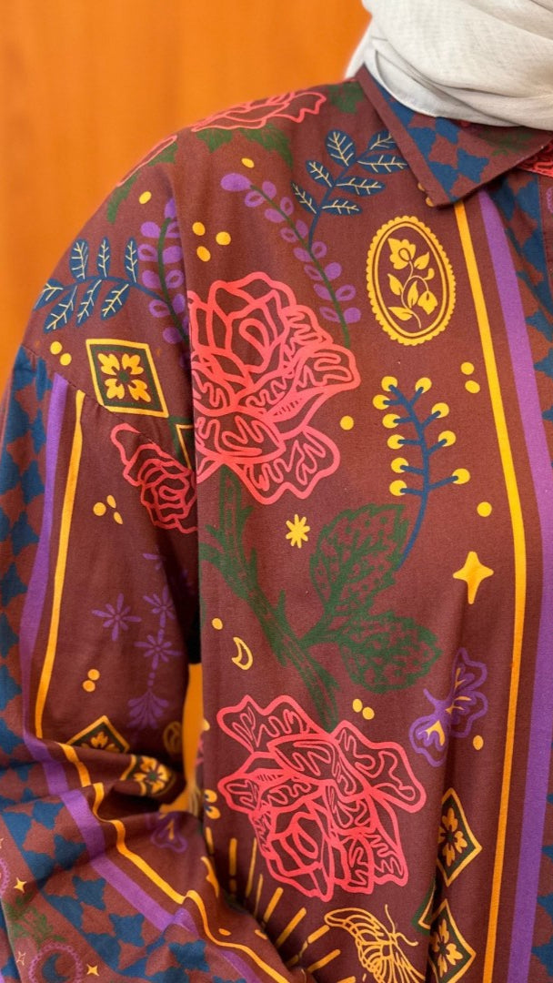 NONAETAL X DIANABLE Andromeda Shirt Red