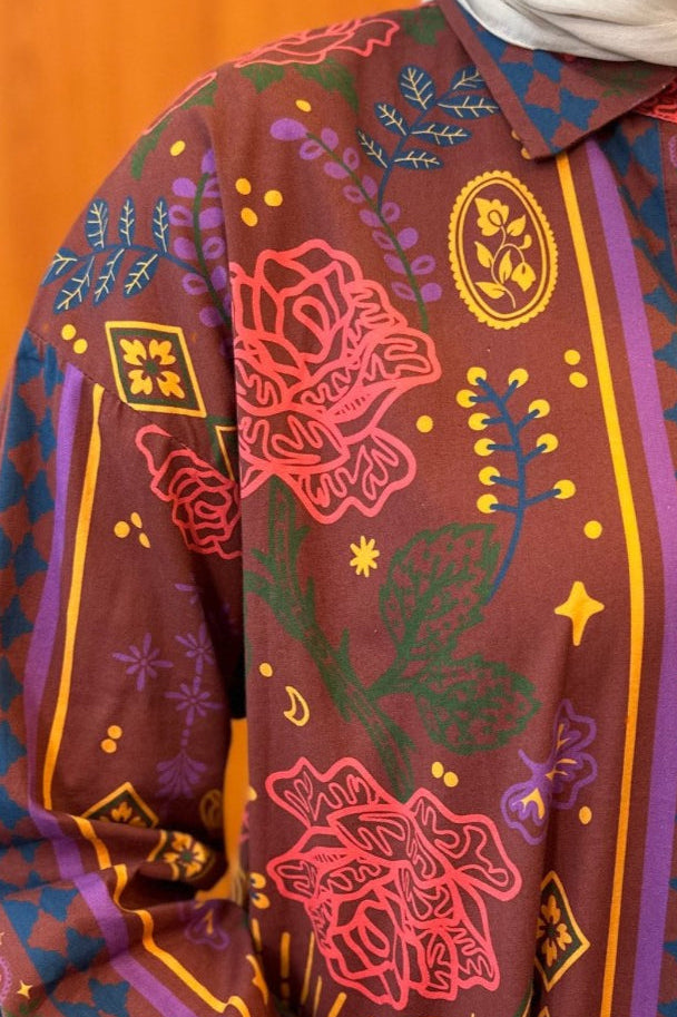 NONAETAL X DIANABLE Andromeda Shirt Red