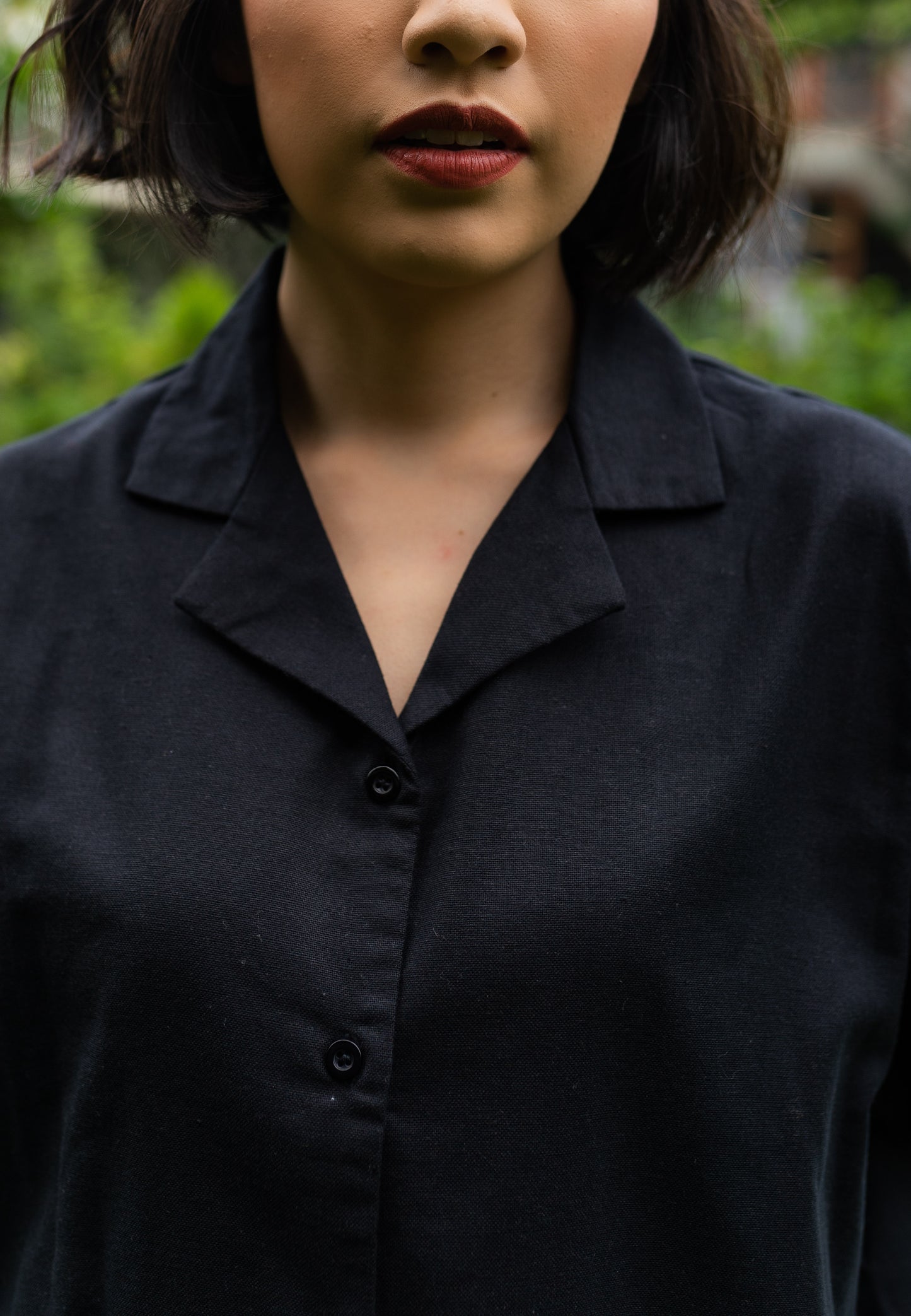 NONAETAL X SMITTEN Jemima Floral Embro Top Short Black