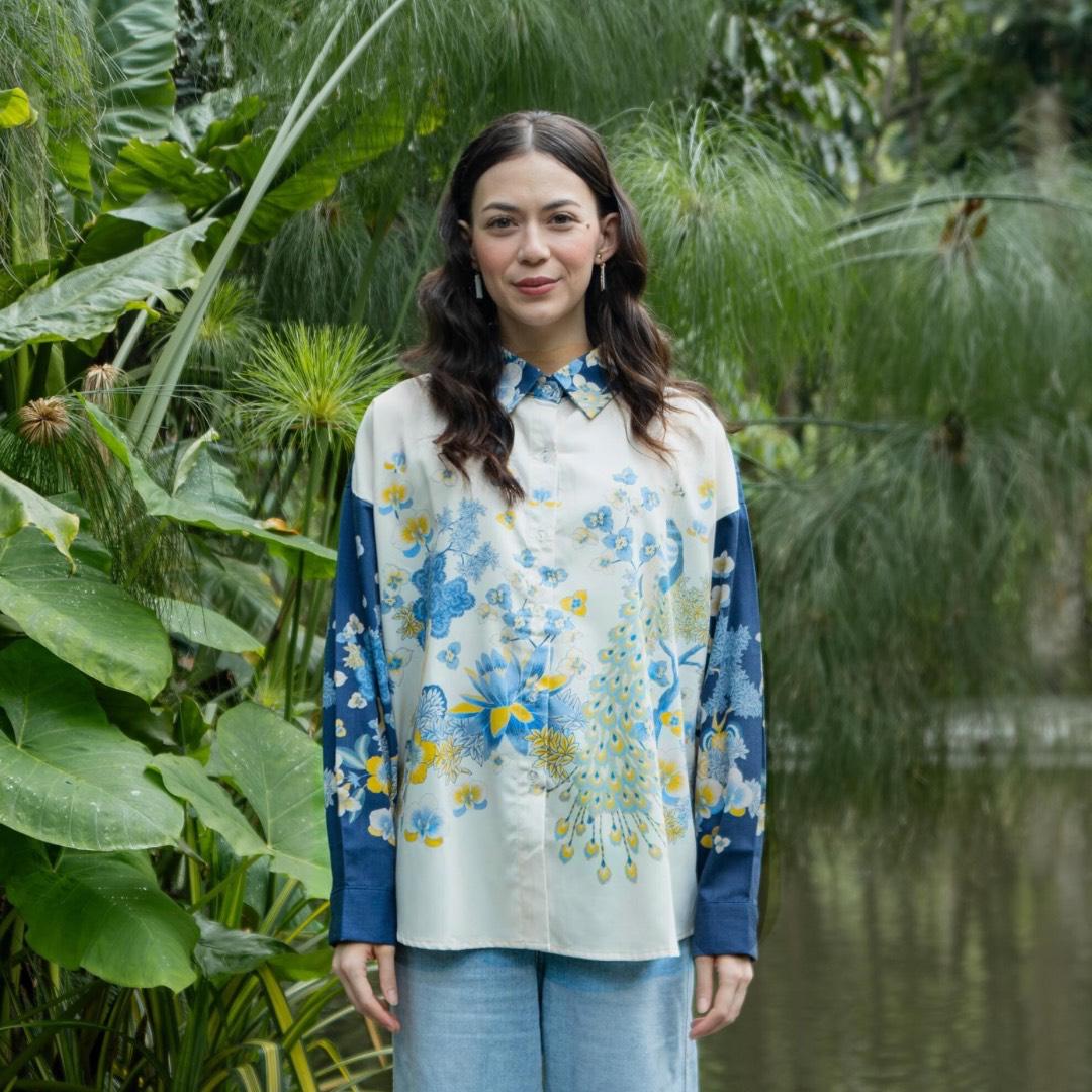 NONAETAL Lotus Shirt Long Sleeve Winter White