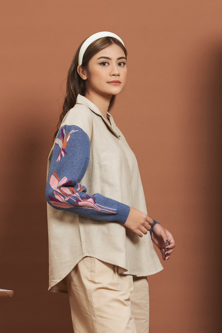 NONA Beatrix Shirt Long Sleeve Suringai Ecru
