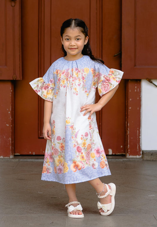 NONAETAL Jasmine Dress Kids Garden Pattern
