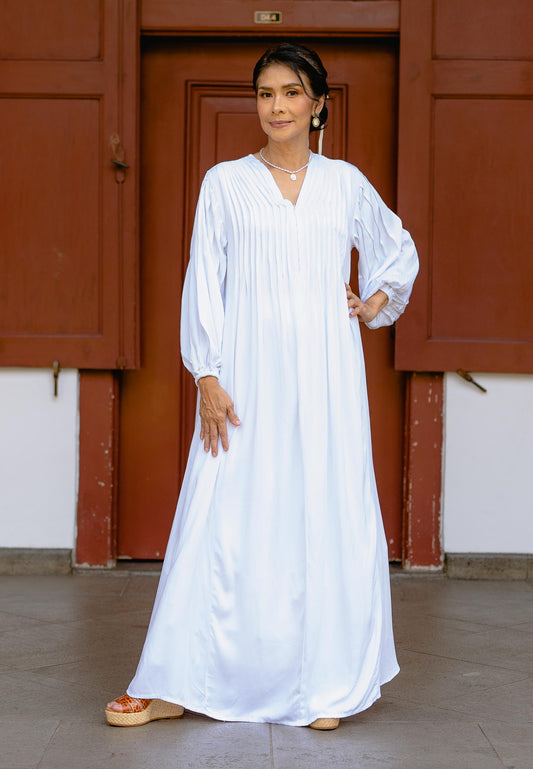 NONAETAL Boho Dress White