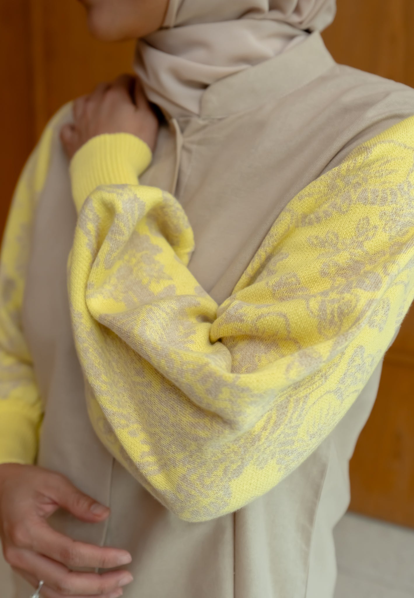 NONAETAL Osaka Heritage Top Knit Sleeve Ecru