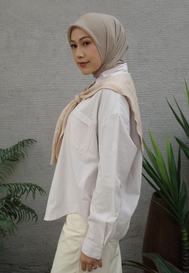 NONAETAL Seoul Jalak Shirt Long Sleeve Knit Shawl