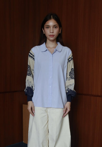 NONAETAL Celosia Shirt Hip Length Knit Sleeve