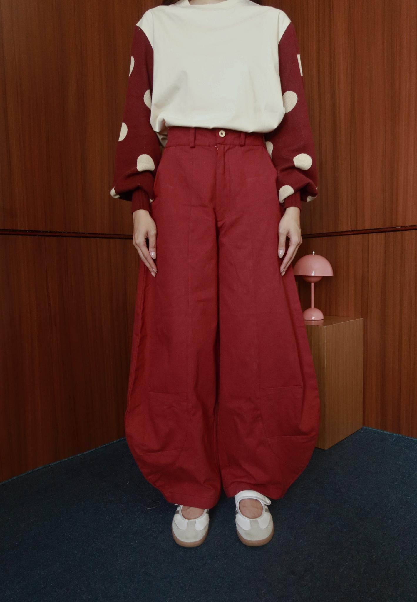 NONAETAL Magnolia Long Barrel Pants