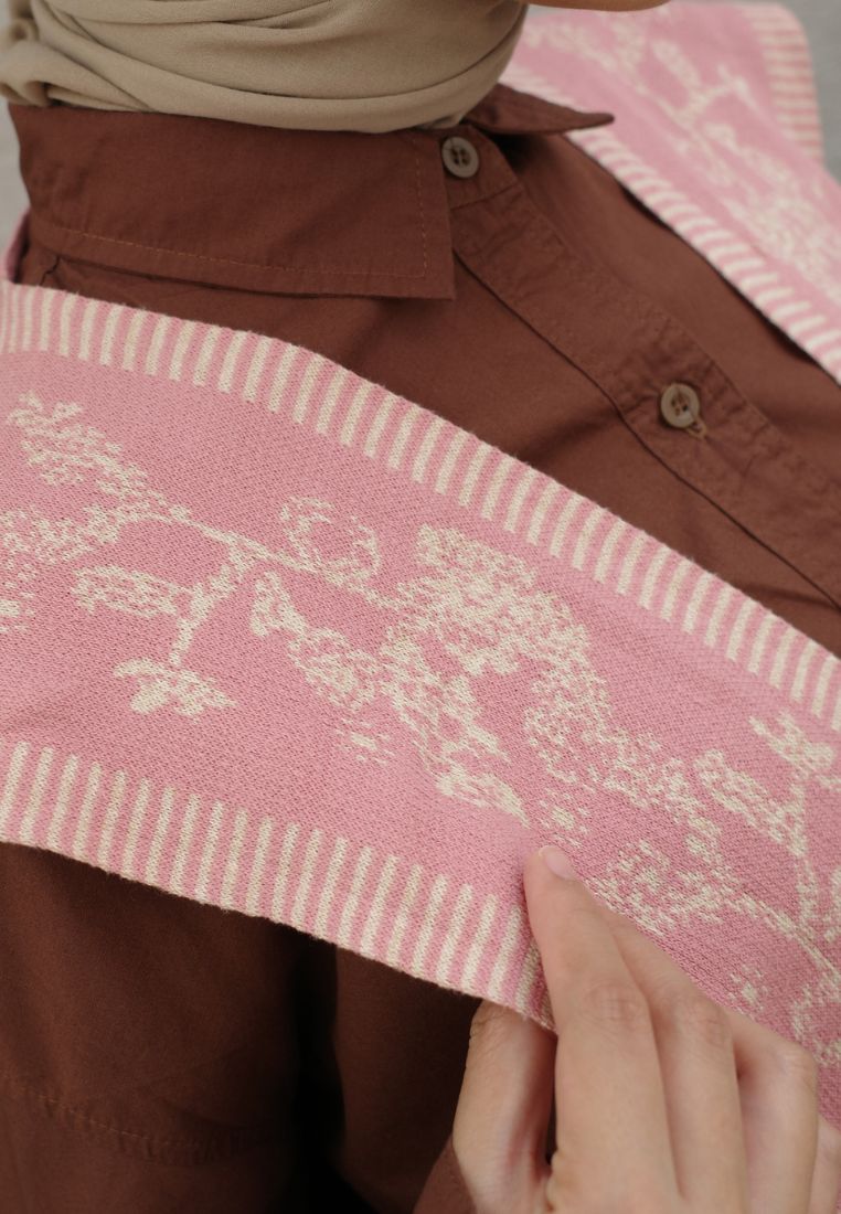 NONAETAL Seoul Jalak Shirt Long Sleeve Knit Shawl