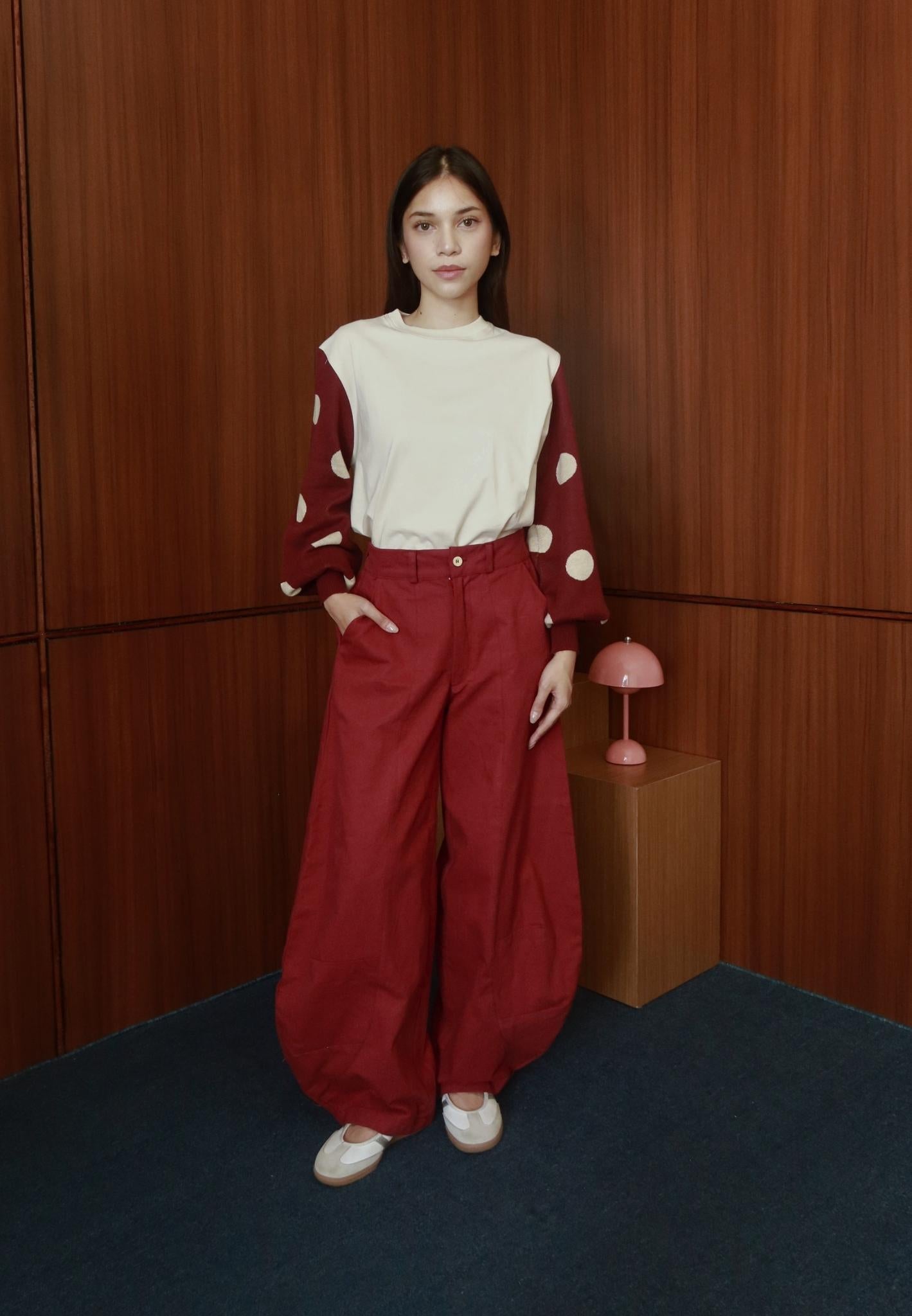 NONAETAL Magnolia Long Barrel Pants