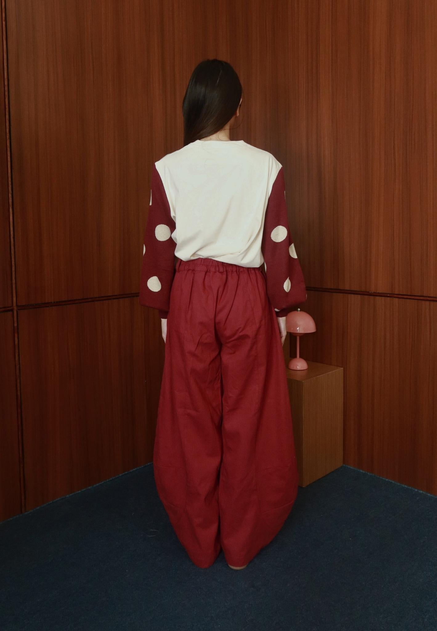 NONAETAL Magnolia Long Barrel Pants