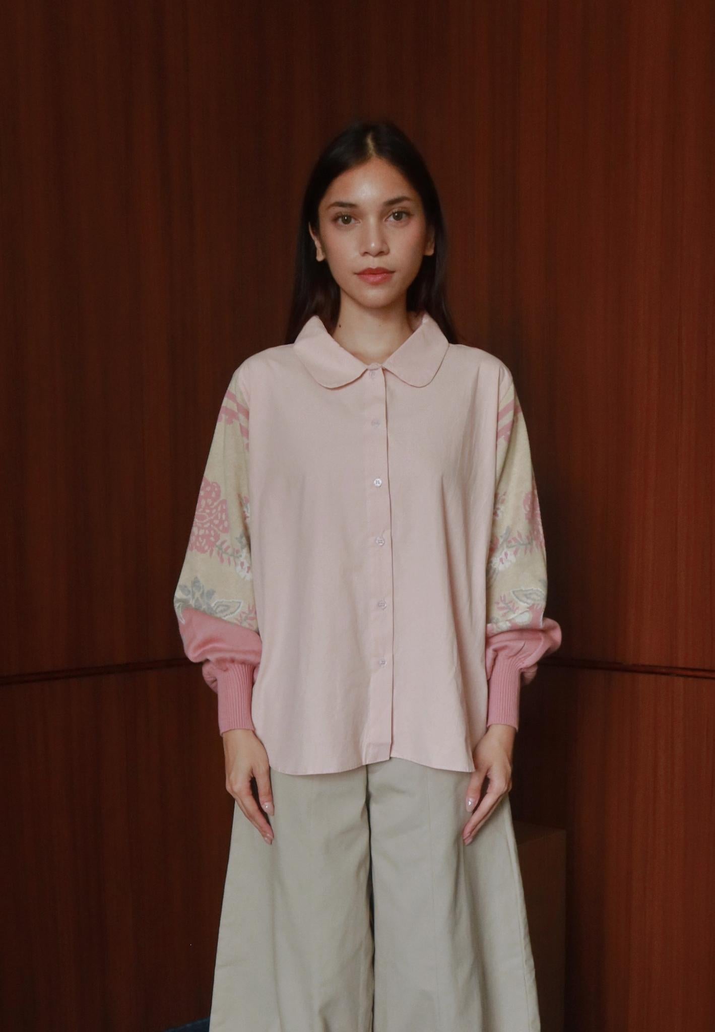 NONAETAL Celosia Shirt Hip Length Knit Sleeve