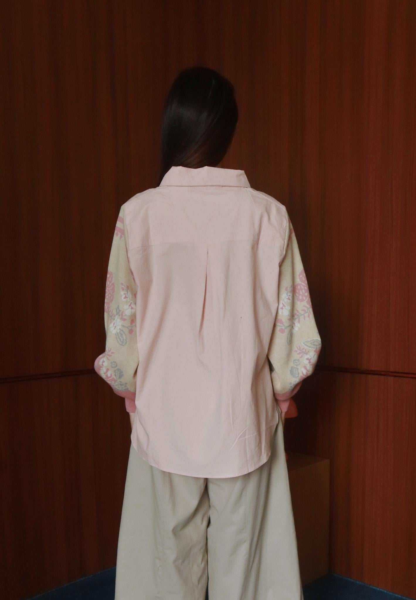 NONAETAL Celosia Shirt Hip Length Knit Sleeve