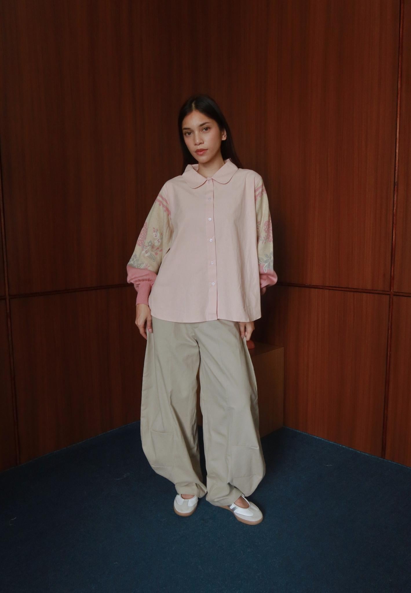 NONAETAL Celosia Shirt Hip Length Knit Sleeve