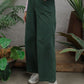 NONAETAL Seroja Flare Pants Hunter Green