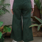 NONAETAL Seroja Flare Pants Hunter Green