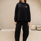 NONAETAL Hailey Padma Oversized Top Long Sleeve Black