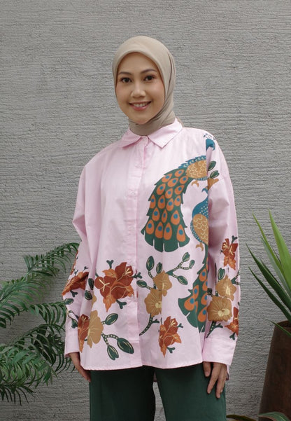 NONAETAL Andromeda Peafowl Shirt Long Sleeve