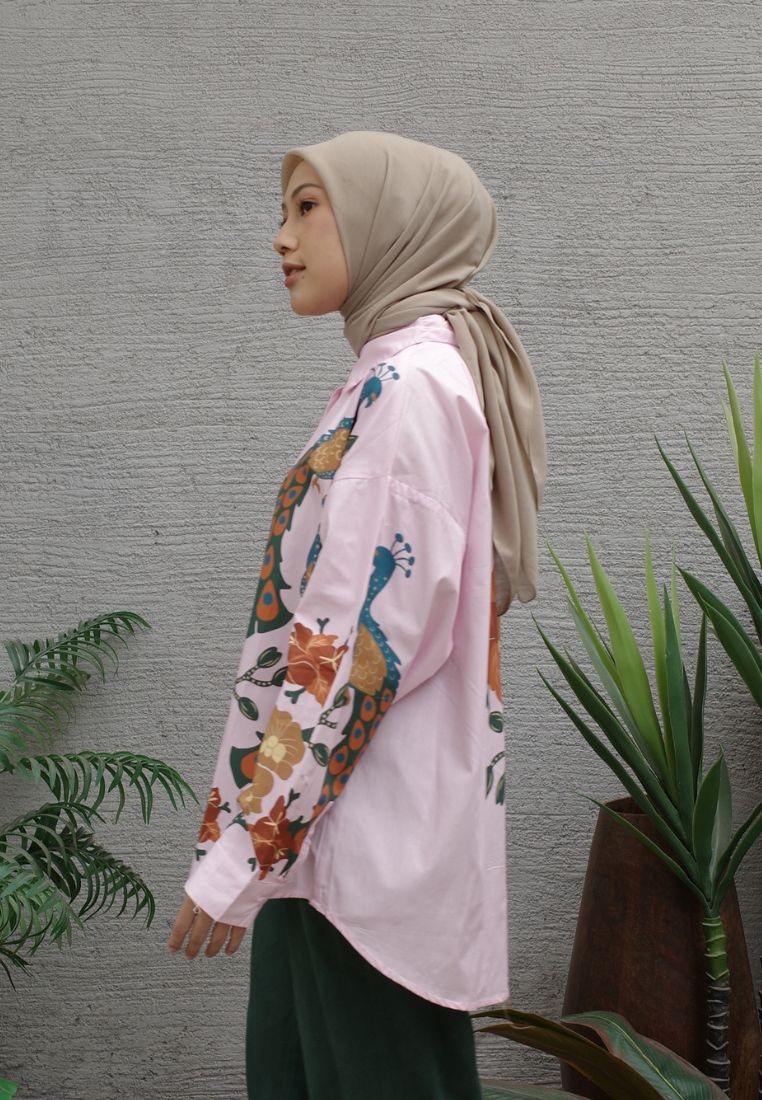 NONAETAL Andromeda Peafowl Shirt Long Sleeve