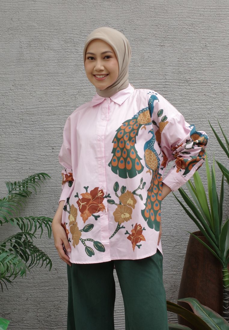 NONAETAL Andromeda Peafowl Shirt Long Sleeve