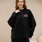 NONAETAL Hailey Padma Oversized Top Long Sleeve Black