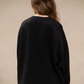 NONAETAL Hailey Padma Oversized Top Long Sleeve Black