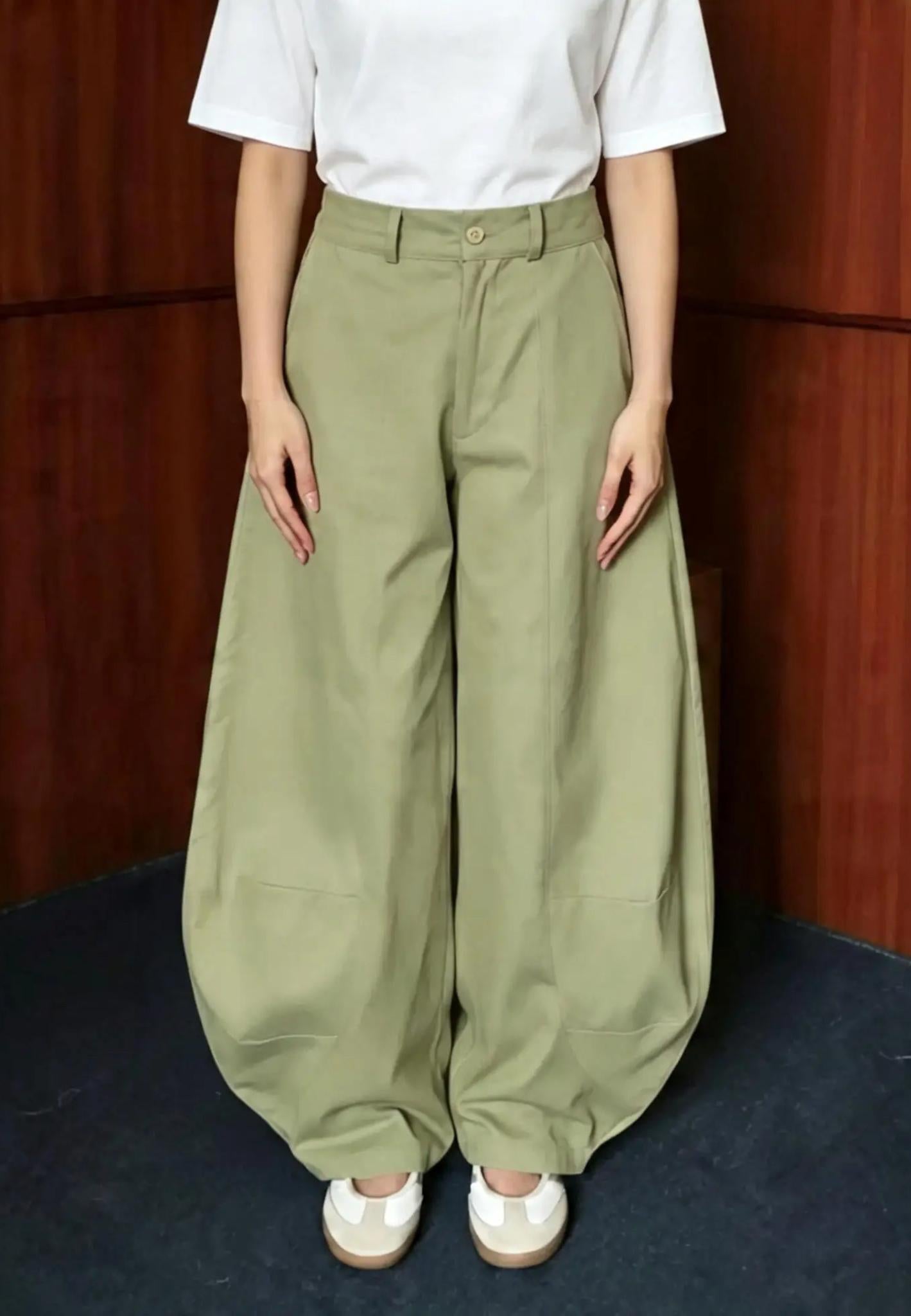 NONAETAL Magnolia Long Barrel Pants