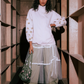 NONAETAL Westside Ruffle Wrap Midi Skirt