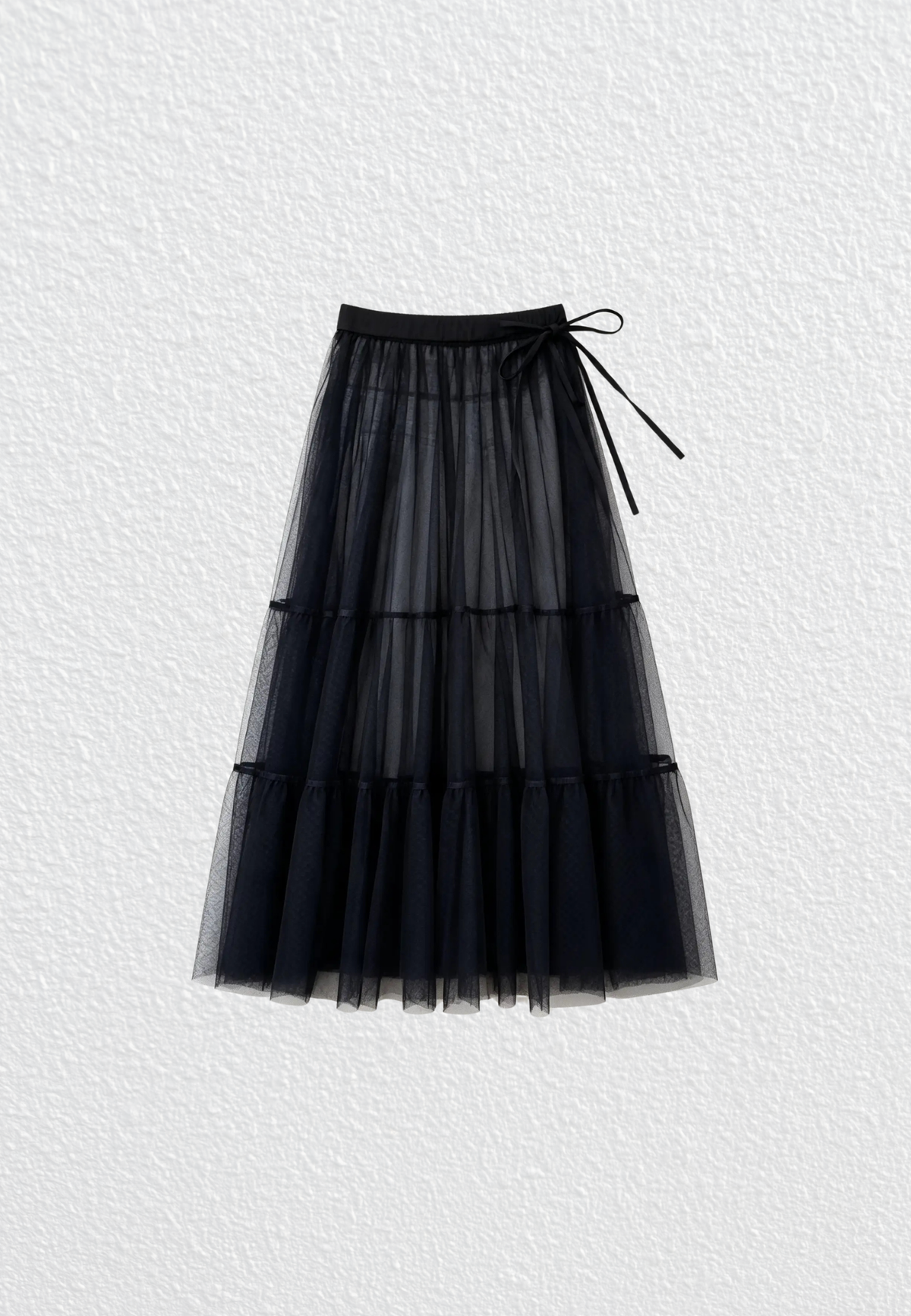 NONAETAL Westside Ruffle Wrap Midi Skirt