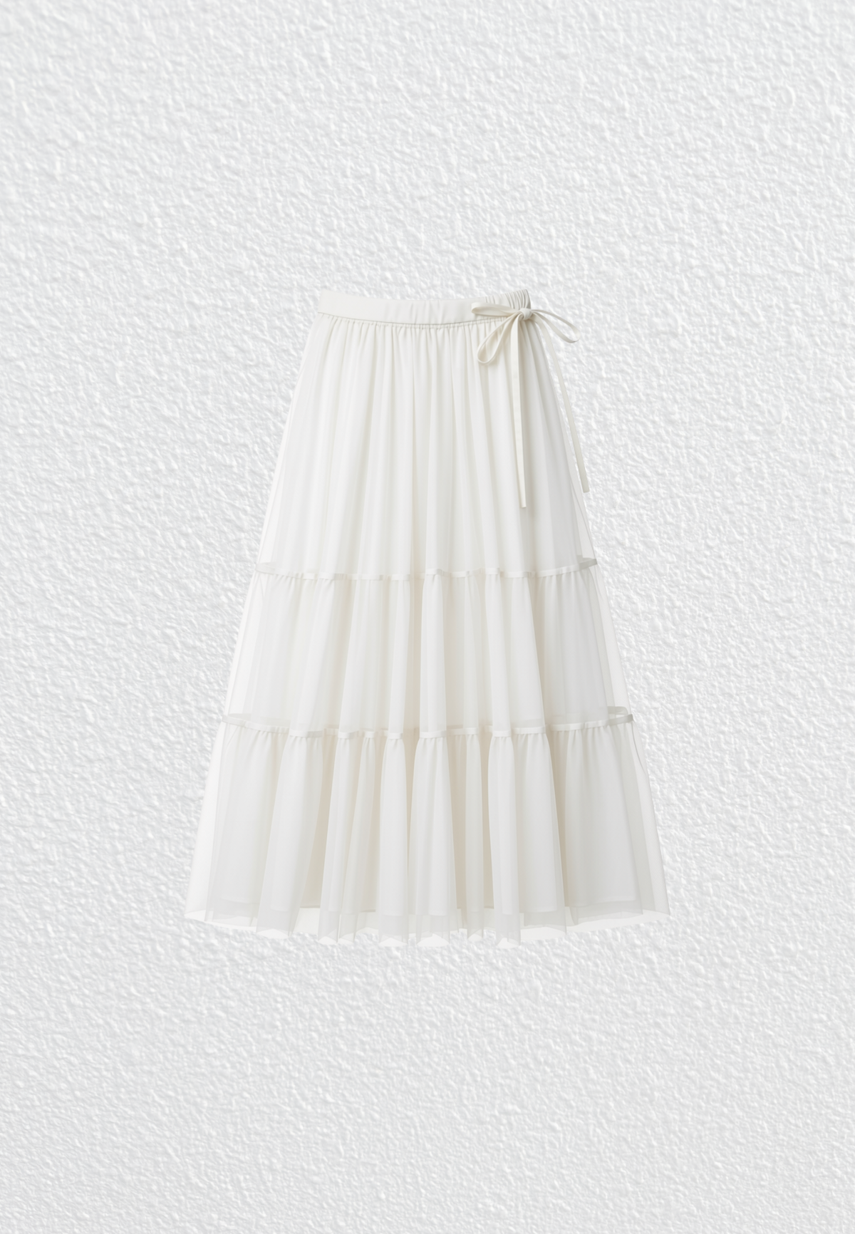 NONAETAL Westside Ruffle Wrap Midi Skirt