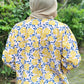 NONAETAL Hassie Top Long Sleeve Canary Yellow Print