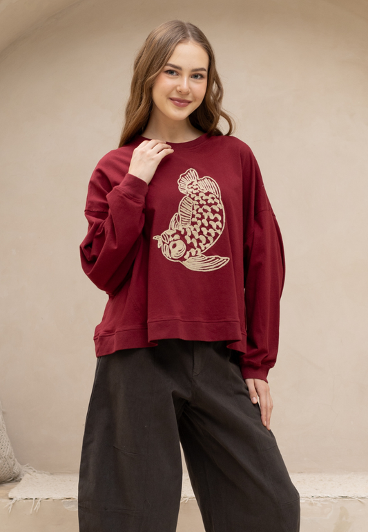 NONAETAL Hailey Arowana T-shirt Long Sleeve