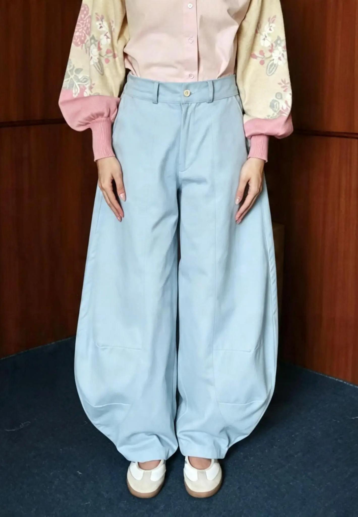 NONAETAL Magnolia Long Barrel Pants