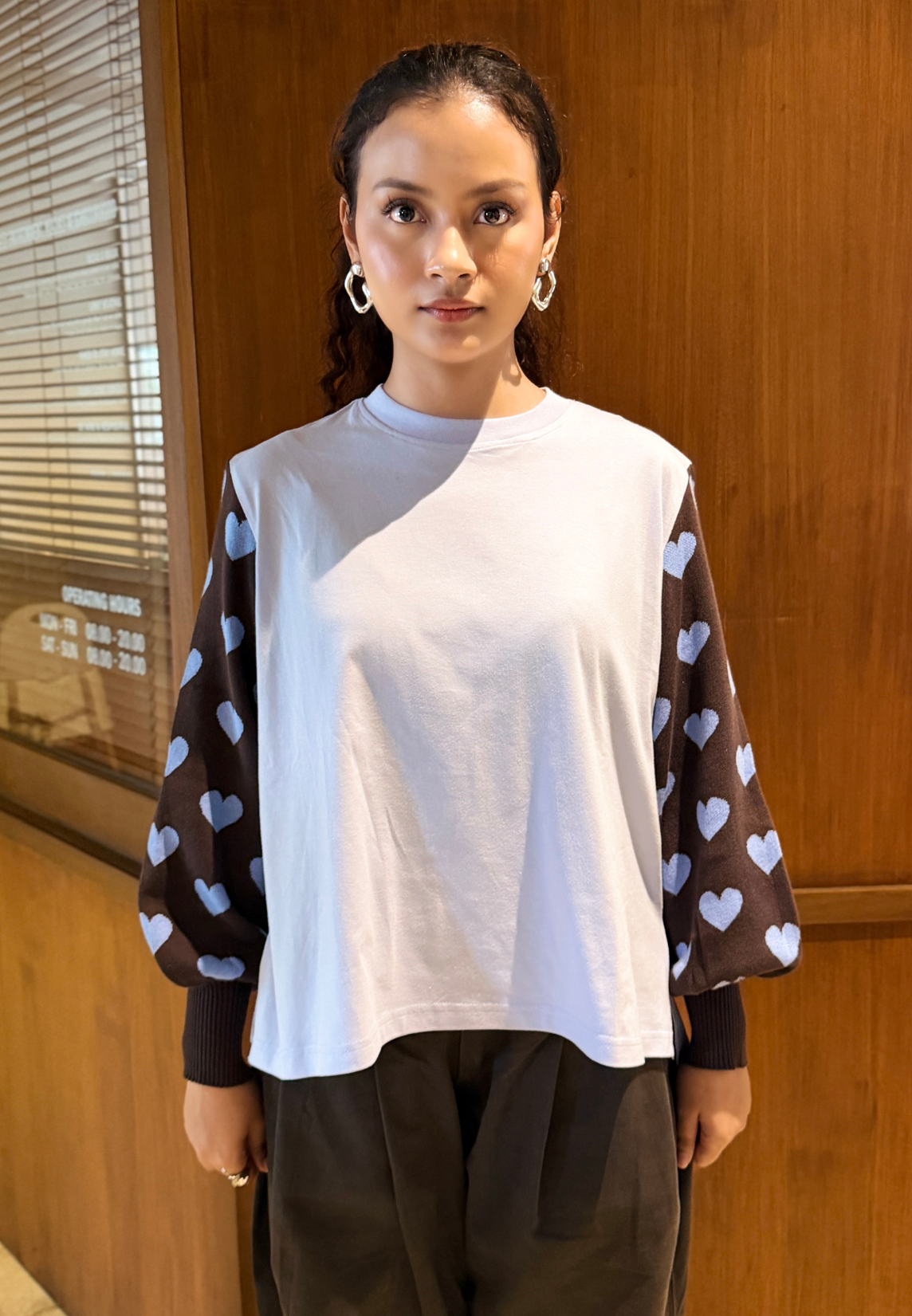 NONAETAL Calendula Heart T-shirt Knit