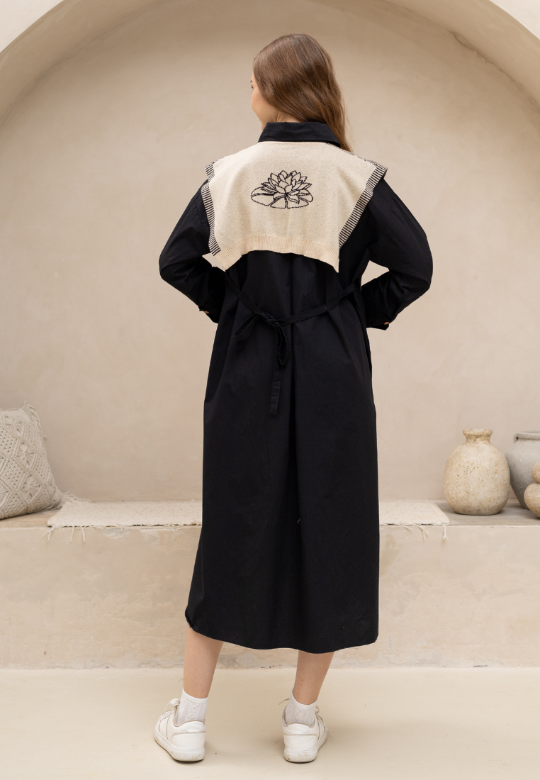 NONAETAL Origin Knit Shawl Dress