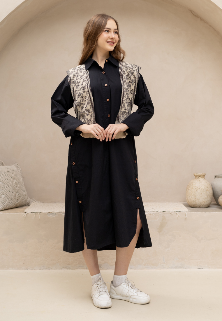 NONAETAL Origin Knit Shawl Dress