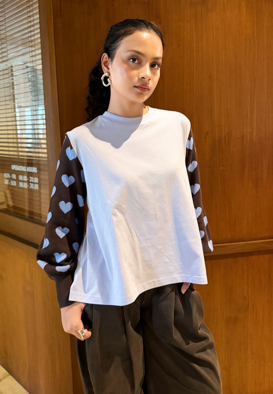 NONAETAL Calendula Heart T-shirt Knit