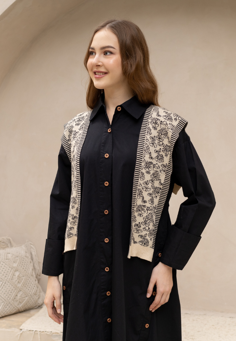 NONAETAL Origin Knit Shawl Dress