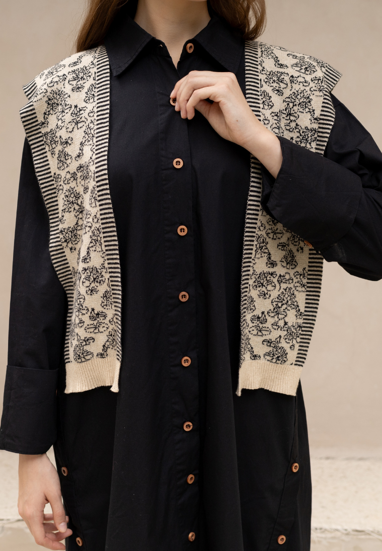 NONAETAL Origin Knit Shawl Dress