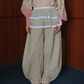NONAETAL Westside Ruffle Wrap Short Skirt Broken White