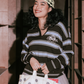 NONAETAL Houston Knit Top Stripes Long Sleeve