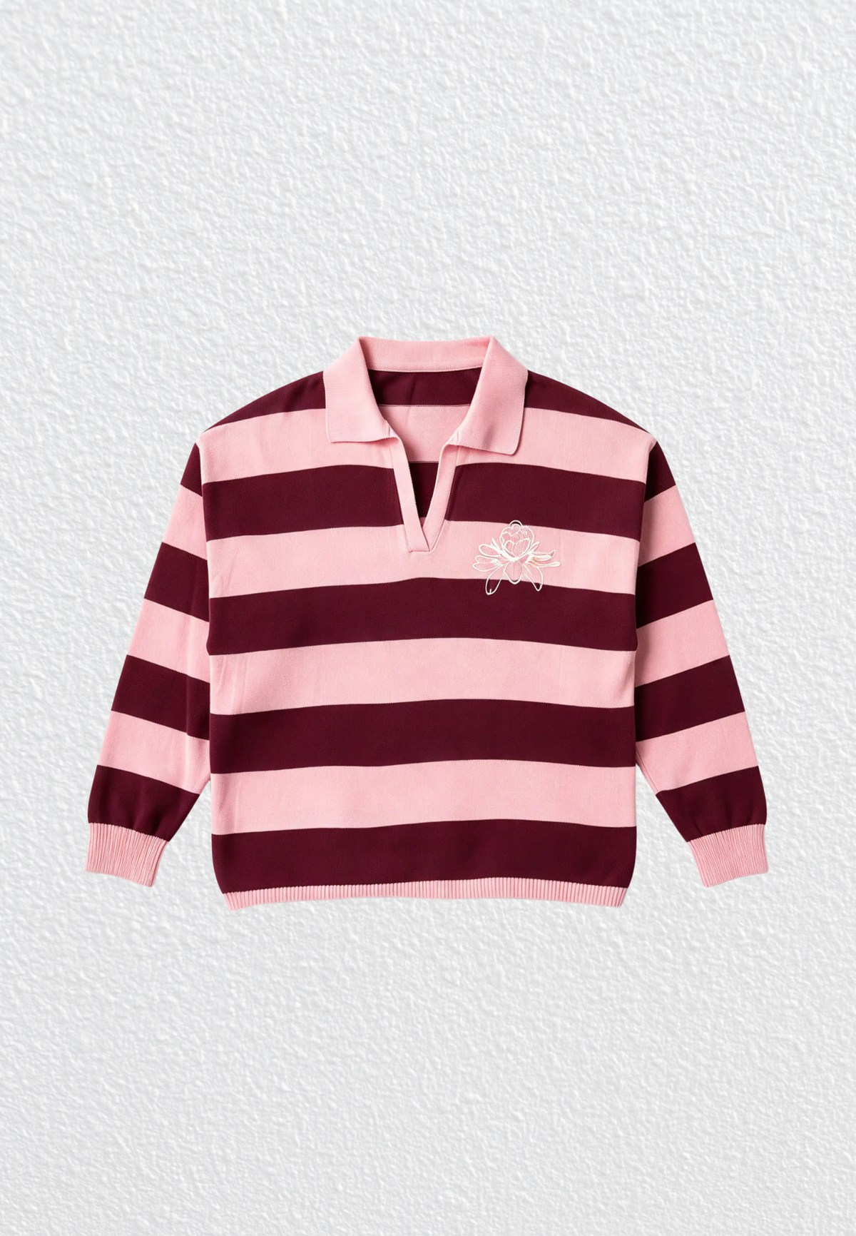 NONAETAL Houston Knit Top Stripes Long Sleeve