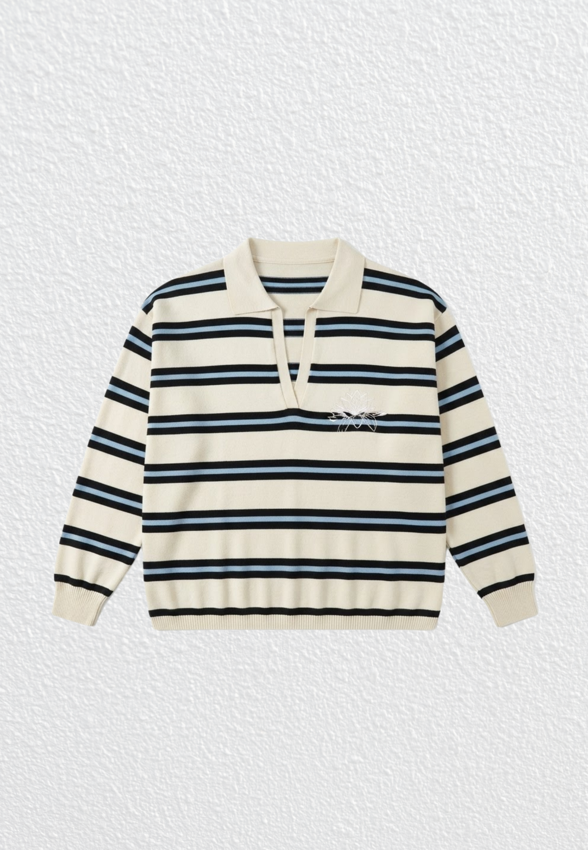 NONAETAL Houston Knit Top Stripes Long Sleeve