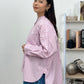 NONAETAL Osaka Basic Top Long Sleeve Pink Stripes