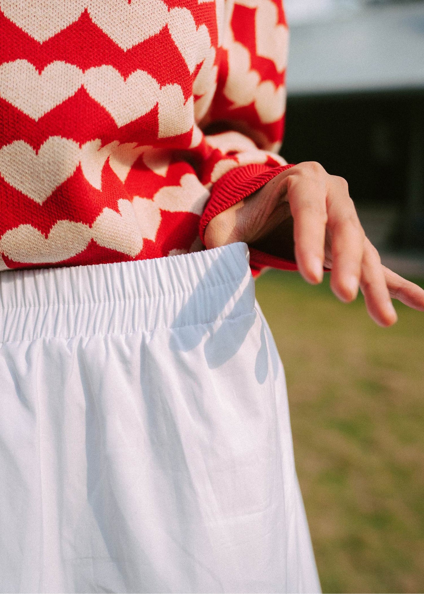 Nonaetal Nara Buble Skirt White