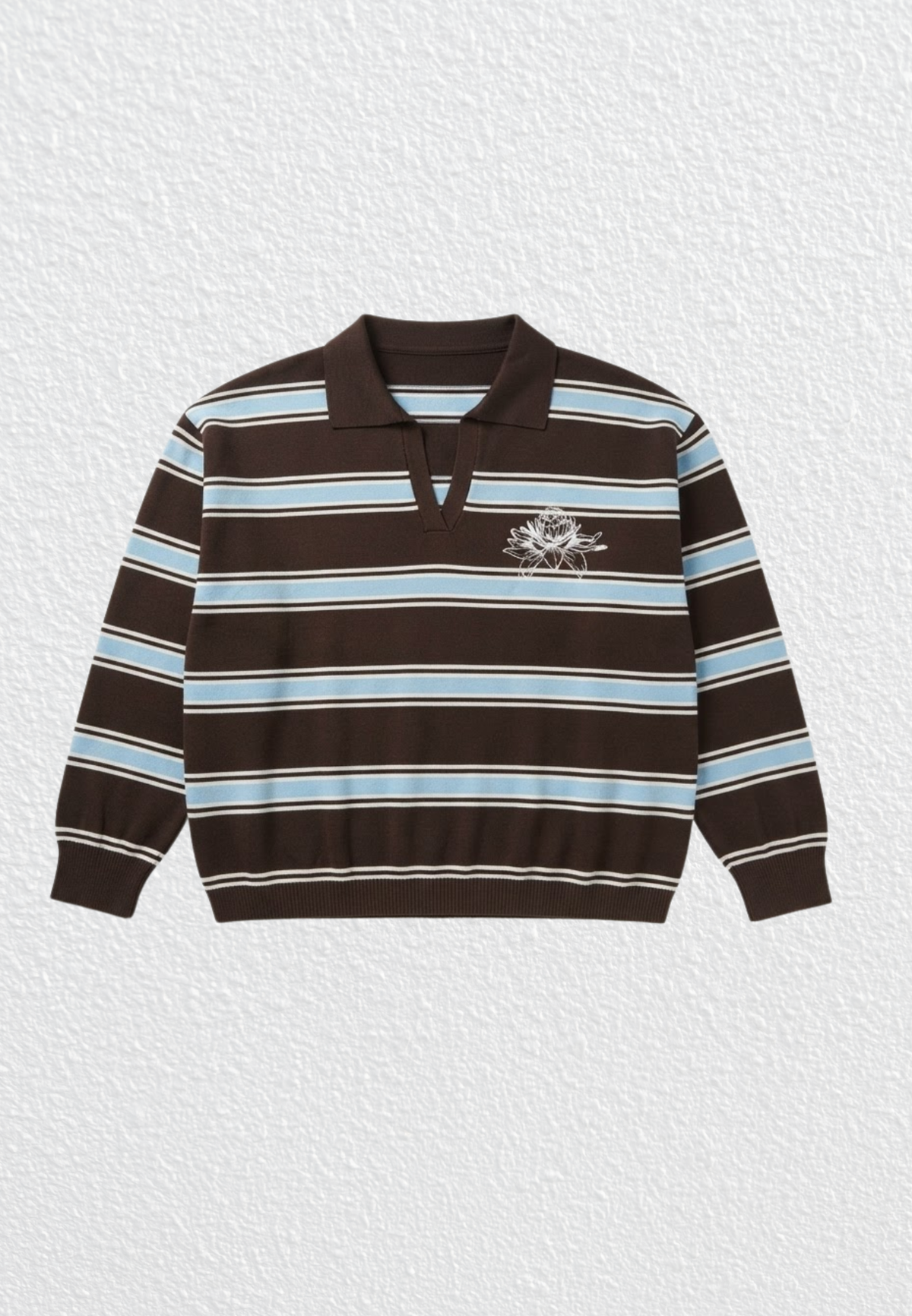 NONAETAL Houston Knit Top Stripes Long Sleeve