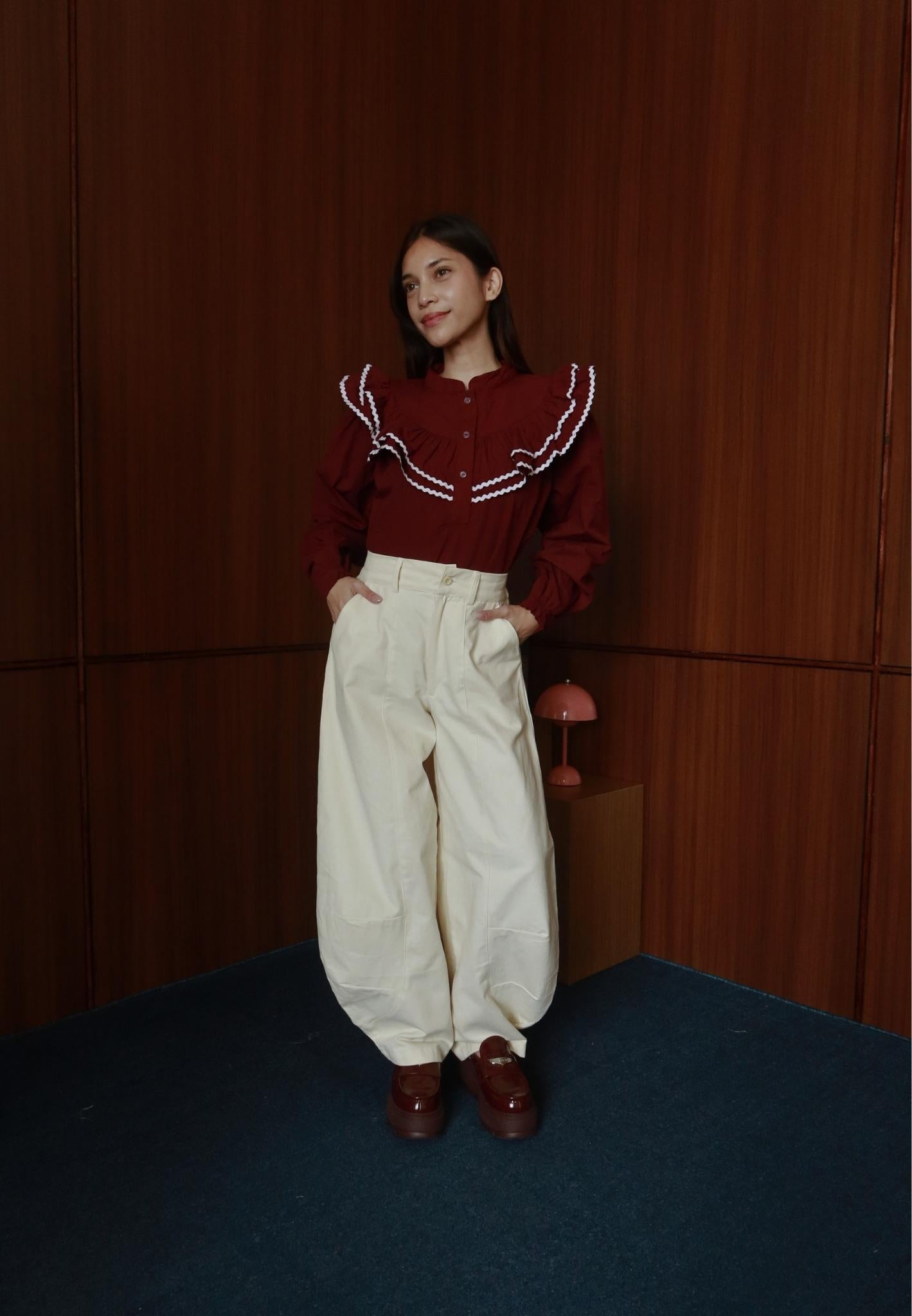 NONAETAL Magnolia Long Barrel Pants