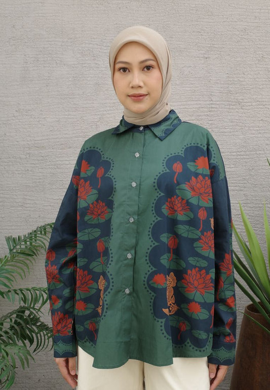 NONAETAL Andromeda Peafowl Shirt Long Sleeve