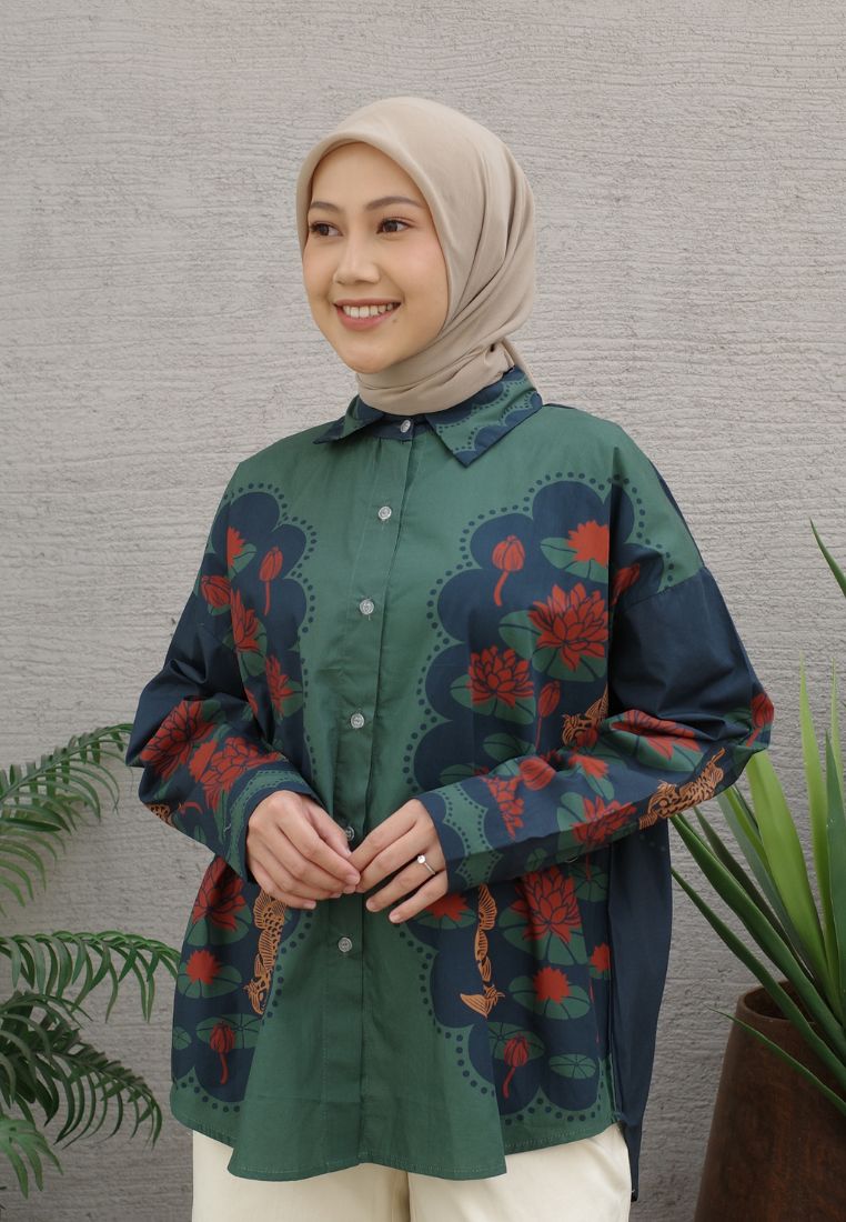 NONAETAL Andromeda Peafowl Shirt Long Sleeve